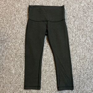 Lululemon dark green / gray High-Waist Performance Leggings capris